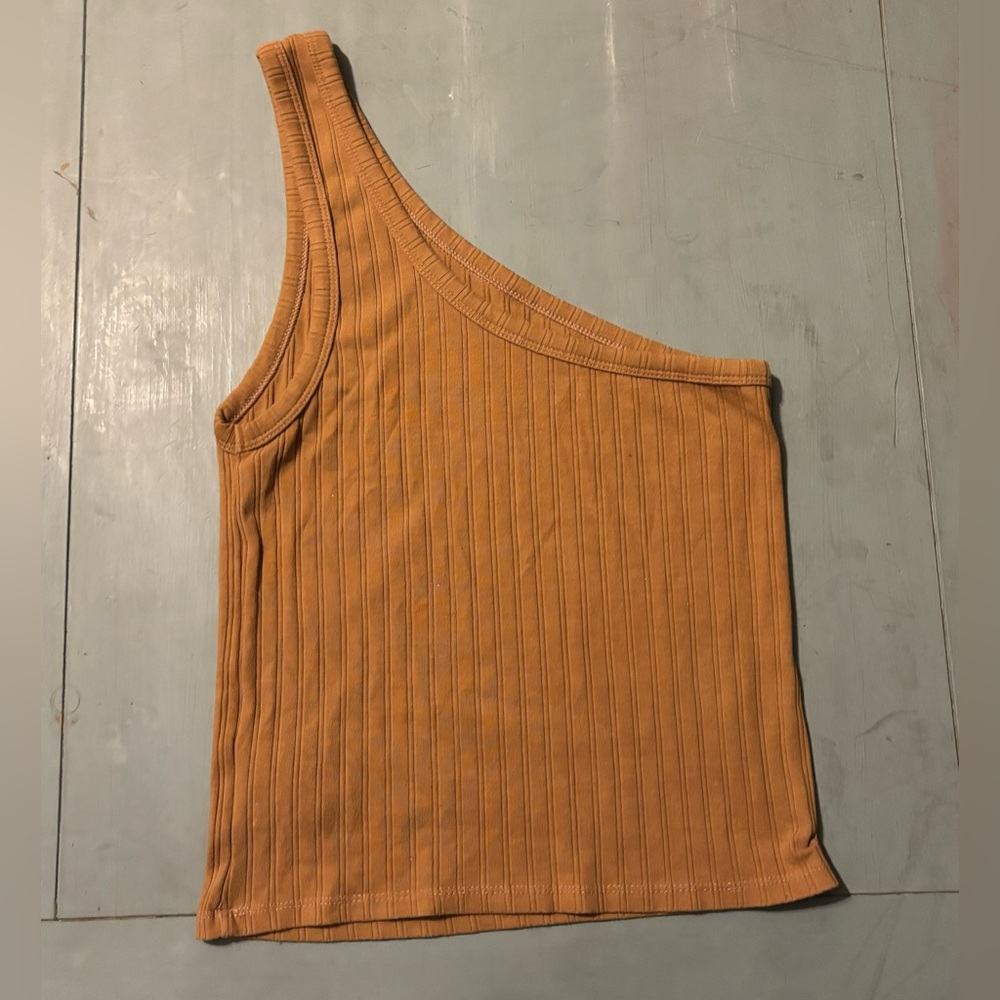 Asymmetrical mustard tank top size small American Eagle - Picture 2 of 4